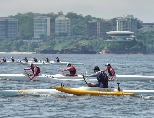 Imagem/Prefeitura Municipal de São SebastiãoQuatro atletas sebastianenses se preparam para disputar o Campeonato Mundial de VA’A, na Praia de Sã