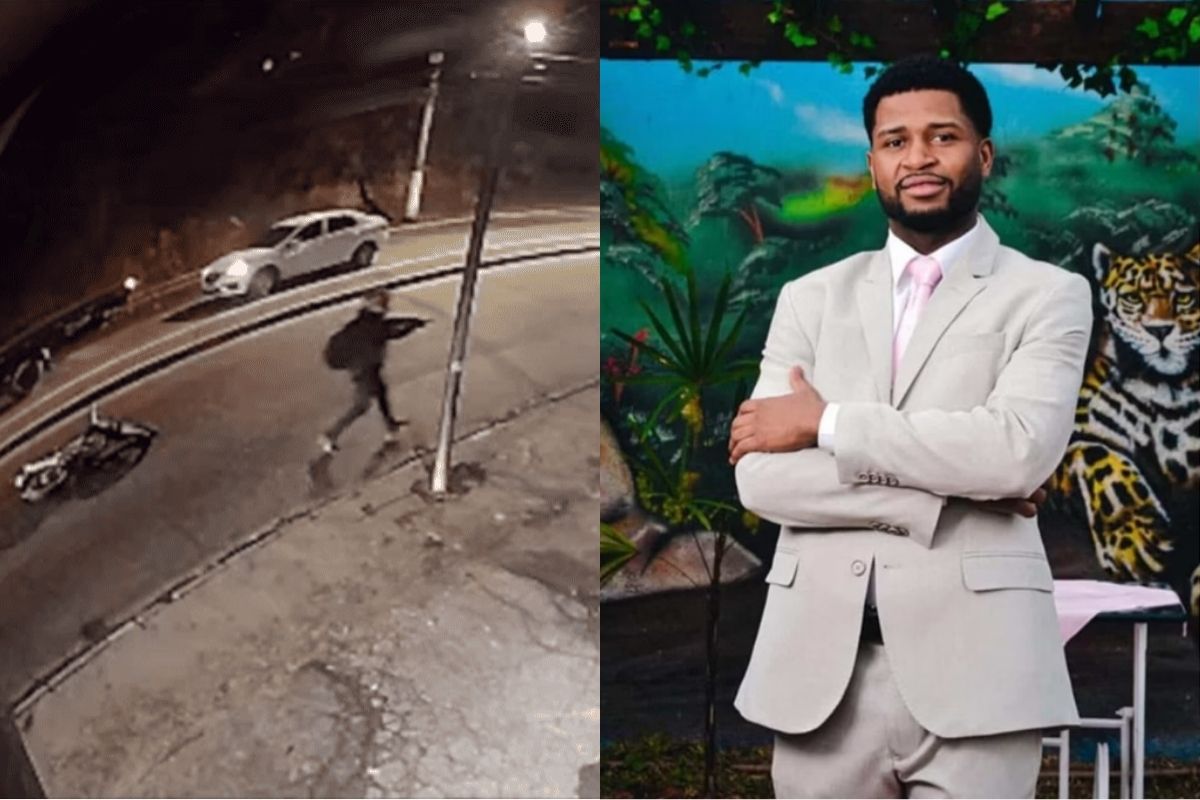 Página inicialSão PauloCompartilhar notíciaGoogle News - MetrópolesReprodução
1 de 1 Imagem colorida com gravação de câmera de segurança que mostra policial apo