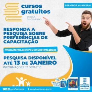 Prefeitura organiza agenda de cursos de 2023 para servidores municipais