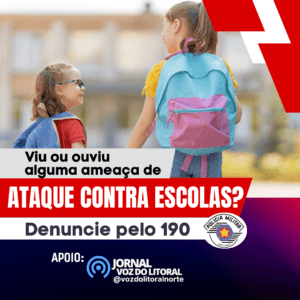 Alunos em Ilhabela recebem abordagens e mensagens sobre suposto ataque às escolas dia 20/04