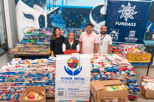 Fundo Social de São Sebastião recebe doação de 4 toneladas de alimentos arrecadados durante IV Festival Todas as Danças