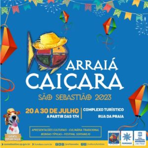 Arraiá Caiçara de São Sebastião 2023 vai até 30 de julho na Rua da Praia