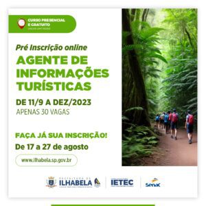 Ilhabela Escola Técnica e SENAC oferecem cursos de turismo para impulsionar mercado local