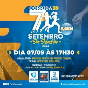 Corrida 7 de Setembro espera 300 corredores em São Sebastião