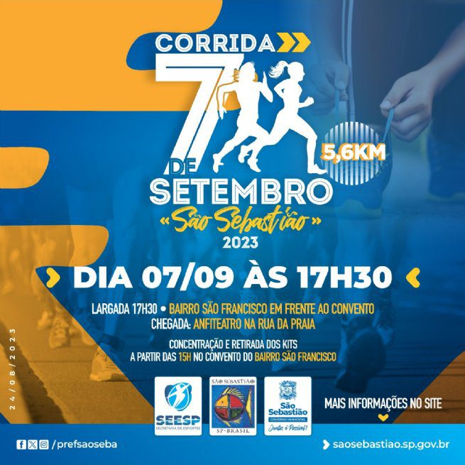 Corrida 7 de Setembro espera 300 corredores em São Sebastião