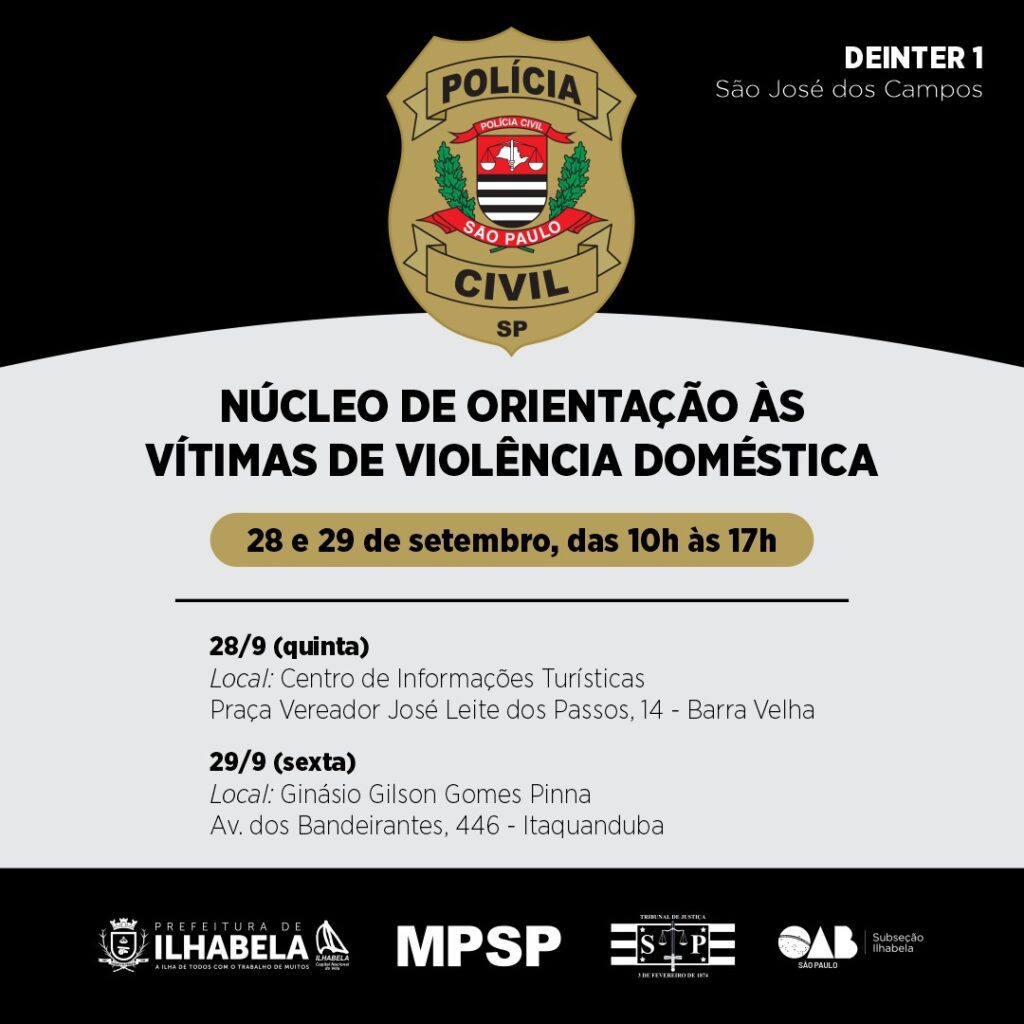 Ilhabela Recebe Núcleo de Orientação às Vítimas de Violência Doméstica: Um Passo Importante na Luta Contra a Violência
