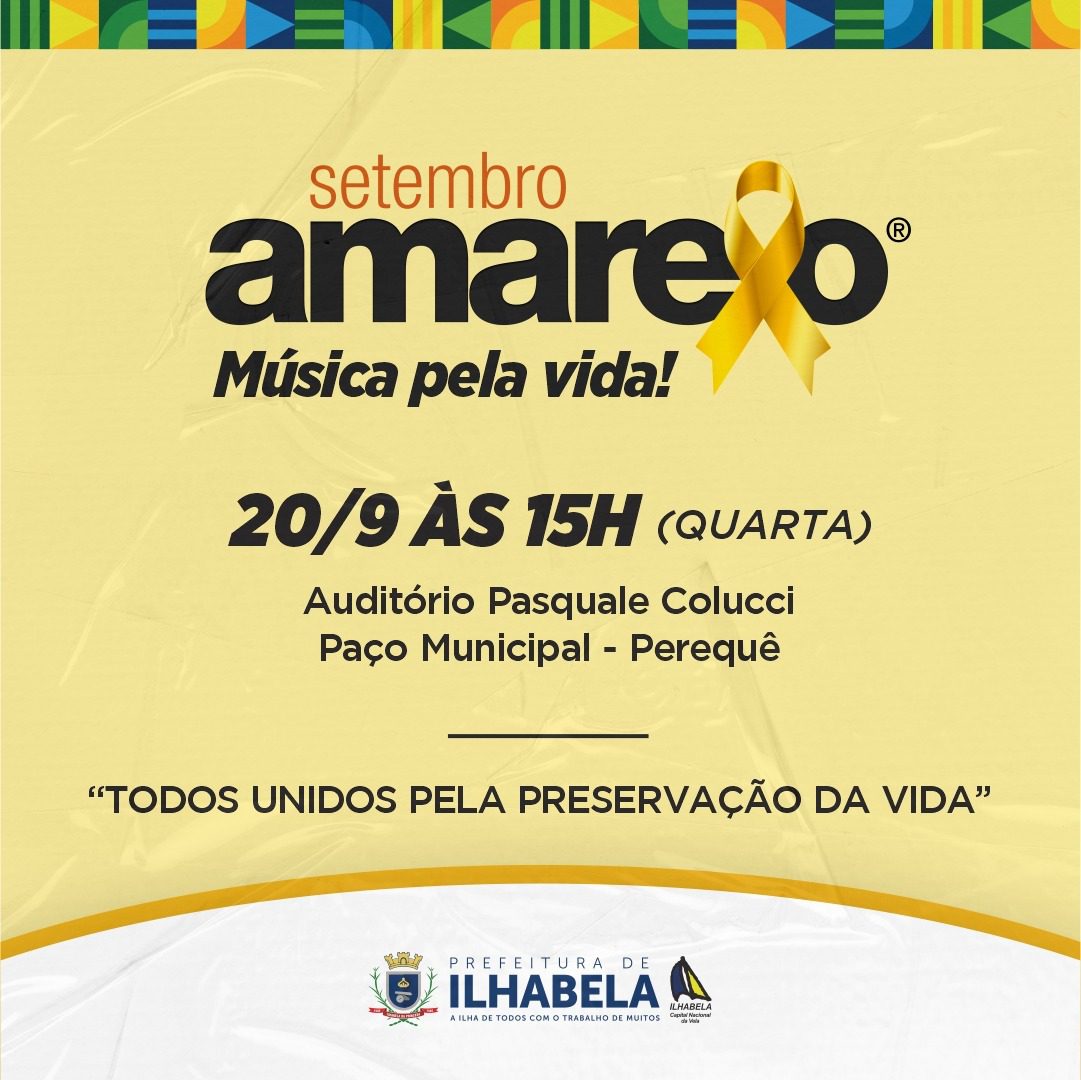 “Camerata Pela Vida” é atração da Campanha de prevenção ao suicídio “Setembro Amarelo”