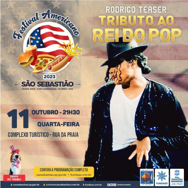 COMEÇA HOJE: Festival Americano de São Sebastião 2023 entre as atrações: tributo ao rei do pop Michael Jackson, Luiza Possi, cover do Elvis Presley e Amy Winehouse são as atrações