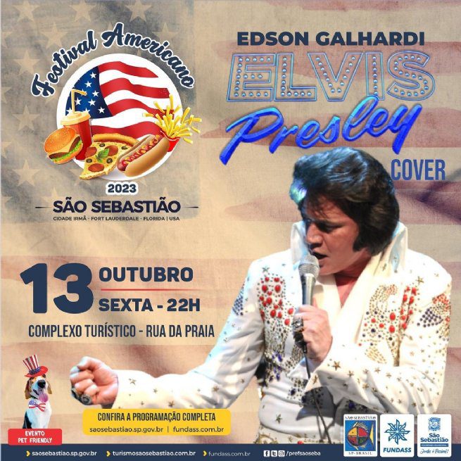 COMEÇA HOJE: Festival Americano de São Sebastião 2023 entre as atrações: tributo ao rei do pop Michael Jackson, Luiza Possi, cover do Elvis Presley e Amy Winehouse são as atrações