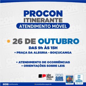 Procon de São Sebastião realiza atendimento itinerante em Boiçucanga e na Rua da Praia