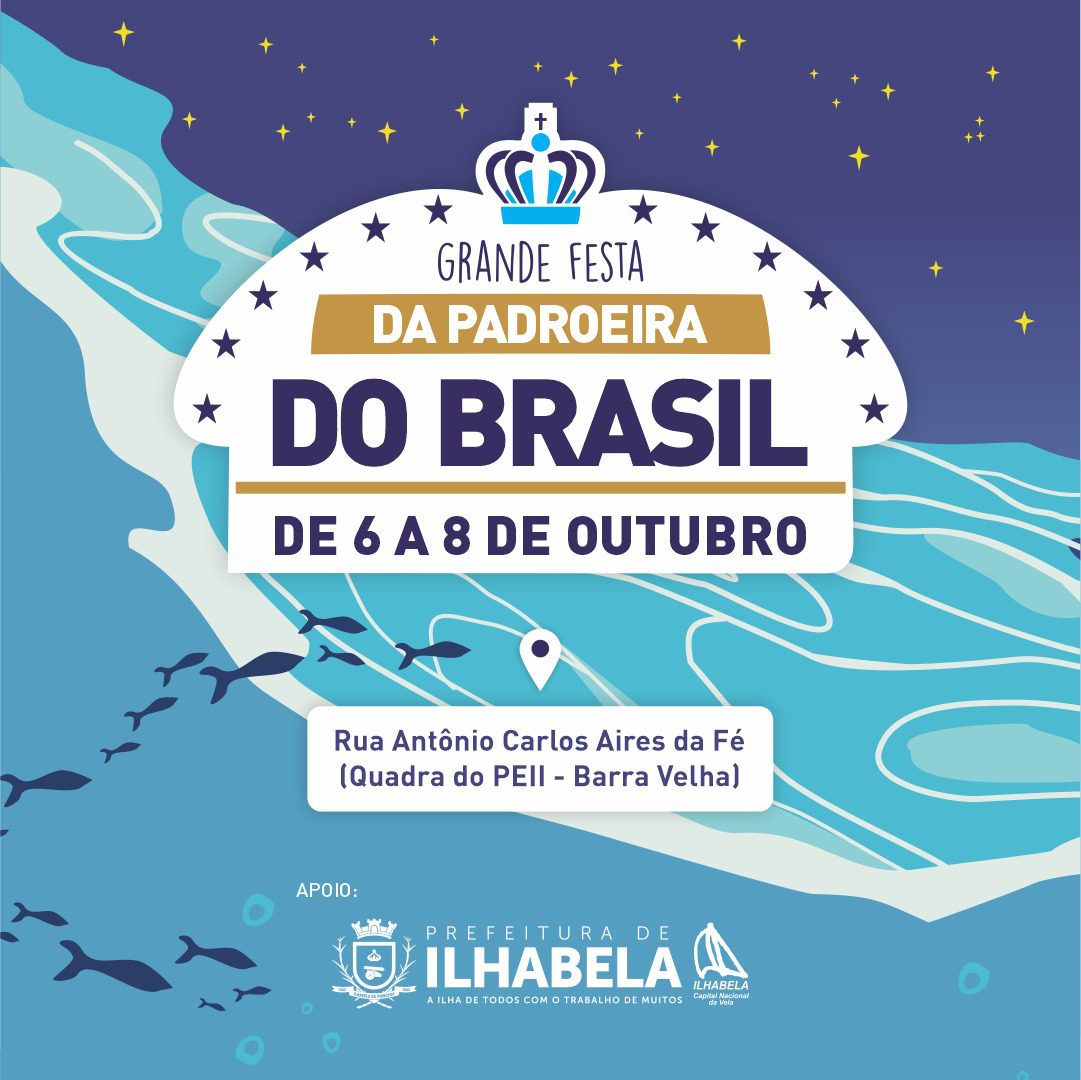 Festa Social da Padroeira do Brasil é atração em Ilhabela neste fim de semana