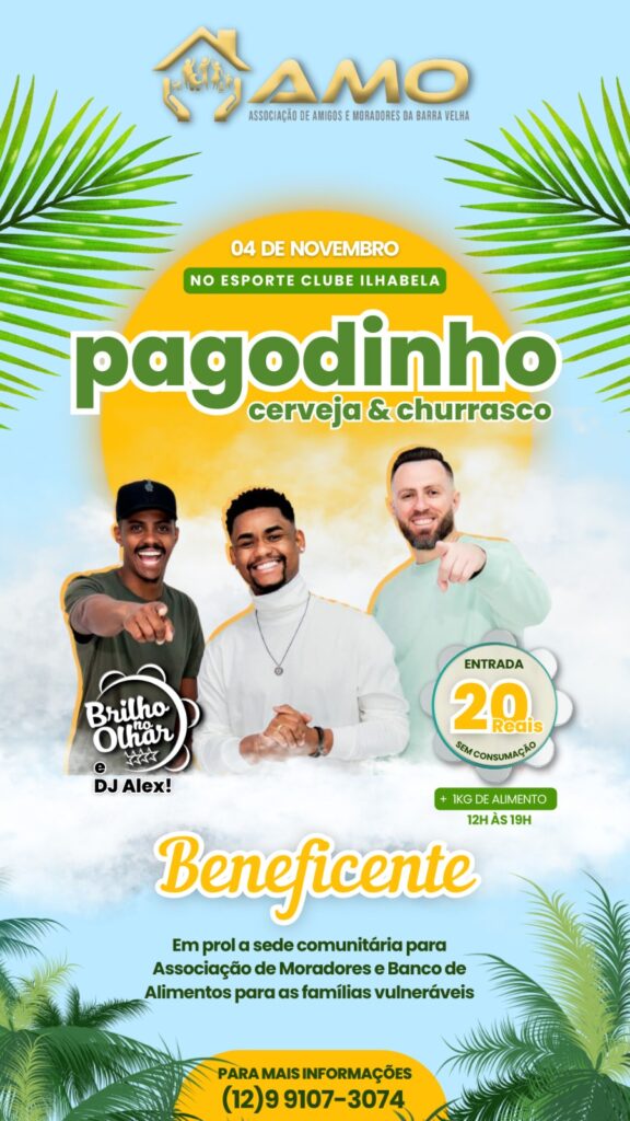 Show de Pagode Beneficente com a Banda Brilho no Olhar