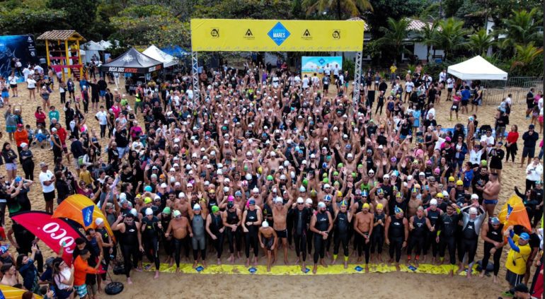 Circuito Mares, o maior evento de águas abertas e aquathlon do Brasil, acontecerá neste final de semana, 25 e 26 de novembro, na praia da Enseada, em Ubatuba.