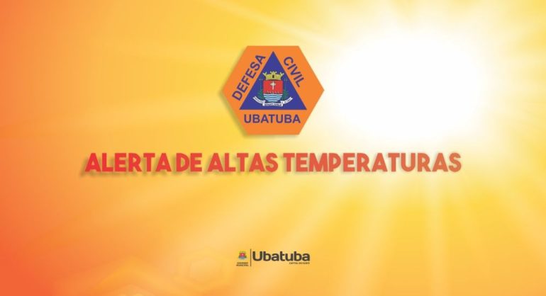 A Defesa Civil do Estado informa sobre a previsão de altas temperaturas, em decorrência de uma onda de calor que predomina em todo o país, entre os dias 14 e 16 de dezembro.
