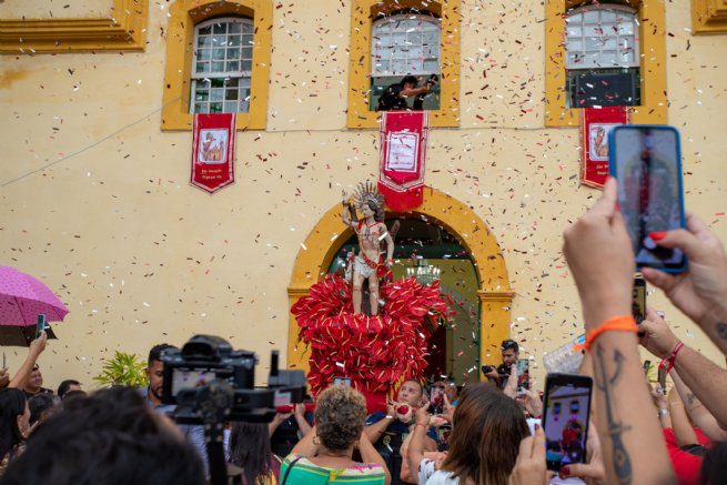 Levantamento do Mastro marca início das festividades da Festa do Padroeiro de São Sebastião nesta quinta-feira