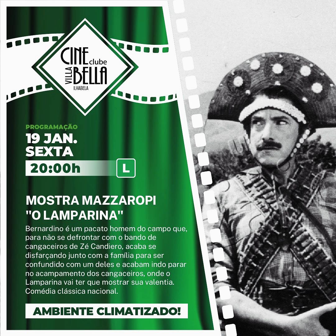 O Cine Villa Bella & Clube exibe, a partir desta sexta-feira (19), uma programação com foco na coletânea de seis obras do Mazzaropi.