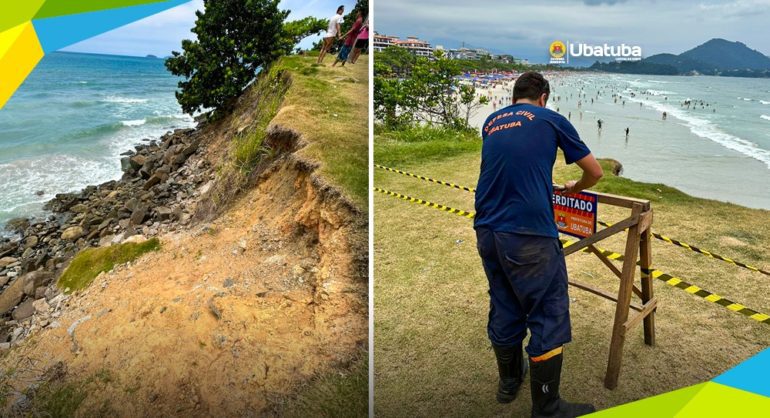 Defesa Civil é trabalhar com a prevenção e gerenciar emergências e desastres naturais. Por isso, a Defesa Civil de Ubatuba interditou uma parte do mirante da Praia Grande no início da tarde desta terça-feira, 2.