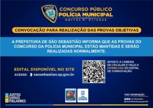 Provas para concurso público da Polícia Municipal de São Sebastião estão mantidas no domingo