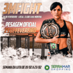 Serramar Shopping recebe maior evento de lutas da região com pesagem e encaradas para o 3M Fight