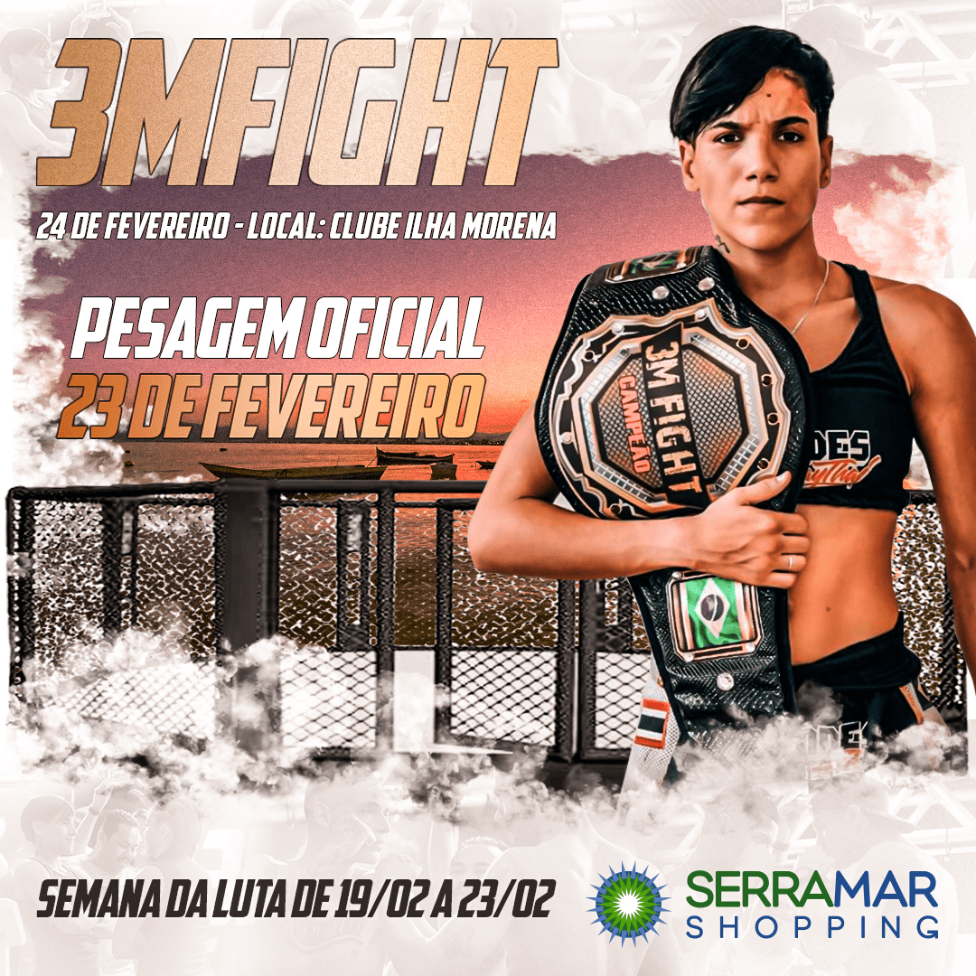 Serramar Shopping volta a receber a Semana da Luta do 3M Fight, de 19 a 23 de fevereiro. Consolidado como o maior evento de lutas do Litoral Norte e Vale do Paraíba, a competição promete movimentar o centro de compras com diversas atrações.
