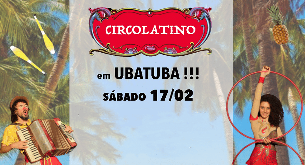 Música e circo se misturarão neste sábado, 17, no espetáculo “Circolatino”, em uma apresentação única no Casarão do Porto, localizado na Praça Anchieta, centro. O evento gratuito tem início às 11h.
