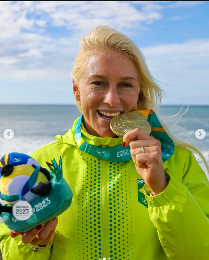 Sebastianense Gabriel Medina e Tati Weston-Webb brilham nos Jogos Mundiais de Surfe e garantem vagas para Paris"