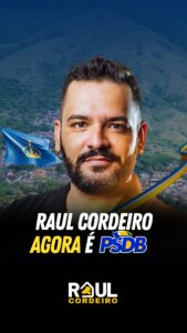 Raul Cordeiro deixa o PSD com o pré candidato a prefeito Manoel Marcos e segue no PSDB, ainda na sessão de câmara desta noite (9) agradeceu o apoio ao Deputado Paulo Serra pelo apoio e compromentimento nessa nova jornada, nas palavras de Raul que também enalteceu o vereador Felipe Gomes que também se filiou ao PSDB "Missão dada é missão cumprida"