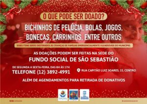 Campanha Natal Solidário 2024 em São Sebastião Doe Brinquedos e Faça a Diferença