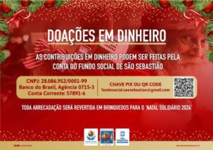 Campanha Natal Solidário 2024 em São Sebastião Doe Brinquedos e Faça a Diferença