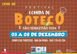 Festival Comida de Boteco Agita São Sebastião de 5 a 8 de Dezembro