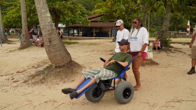 Janeiro Branco, Saúde Mental, Praia Acessível, Inclusão Social, Bem-estar, São Sebastião.