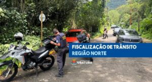 Ubatuba Realiza Operação de Fiscalização de Trânsito na Região Norte com 94 Multas Emitidas