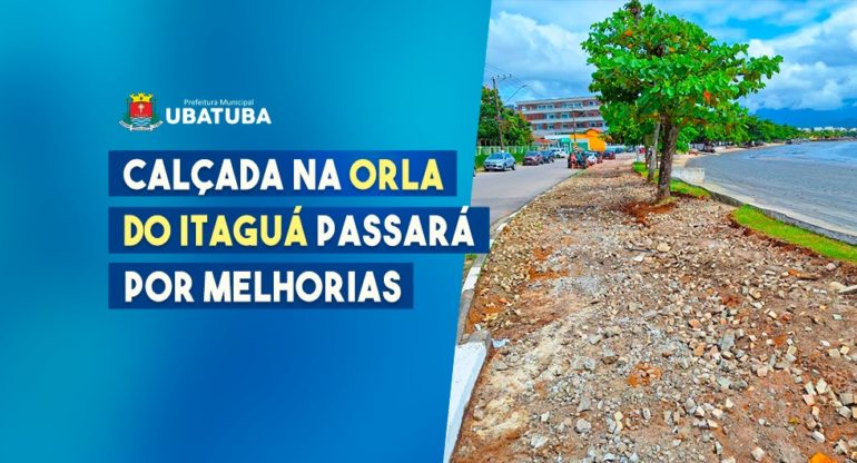 Ubatuba inicia revitalização da Orla do Itaguá com investimento de R$ 3,4 milhões