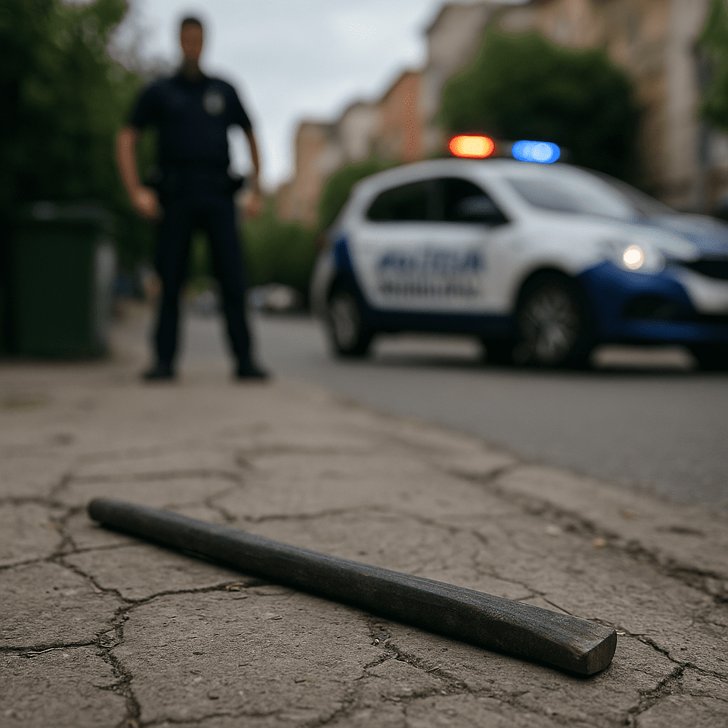 Polícia Municipal prende homem por tentativa de homicídio com barra de ferro no Centro de São Sebastião. Vítima foi socorrida à UPA Central.