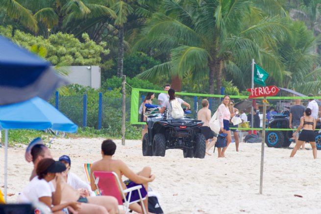 Operação integrada apreende quadriciclo circulando ilegalmente na praia de Maresias