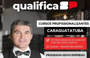 Abertas inscrições para curso gratuito de Rotinas Básicas de Garçom com inclusão digital