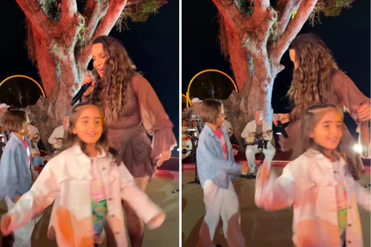 As filhas de Ivete Sangalo ficaram contagiadas pelo clima das gravações do projeto Ivete Clareou nessa terça-feira (12/8), em Santa Teresa, no Rio de Janeiro.
D