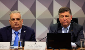 A CPMI (Comissão Parlamentar Mista de Inquérito) que investiga fraudes em aposentadorias do INSS (Instituto Nacional do Seguro Social) realiza nes