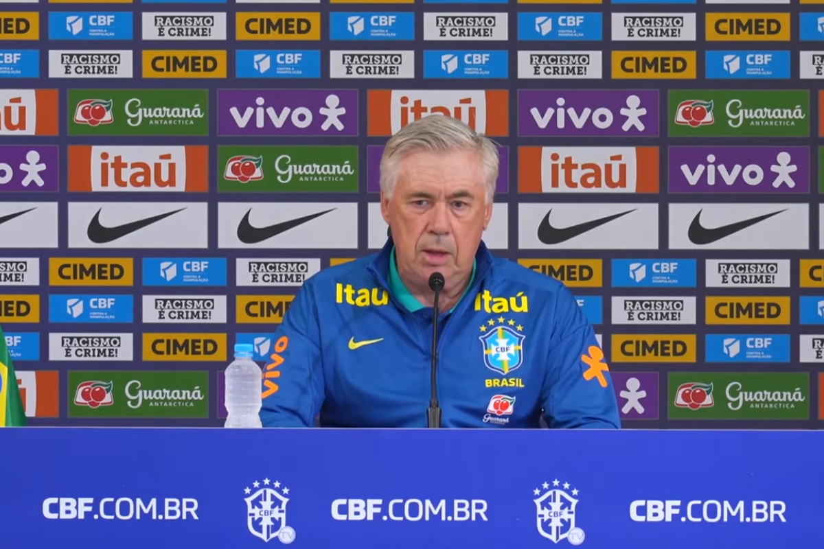Carlo Ancelotti realizou nesta segunda-feira (25/8) a convocação da Seleção Brasileira para as duas últimas rodadas das Eliminatórias da Copa do Mundo de 2026.