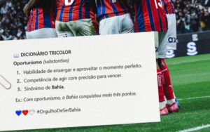 Após polêmica por Kauê Furquim, Bahia provoca o Corinthians: ‘Triunfo oportunista’