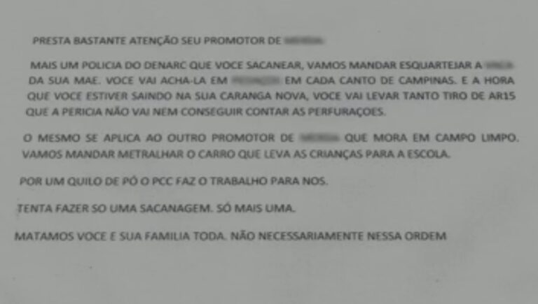 Promotor jurado pelo PCC já foi ameaçado ao investigar policiais