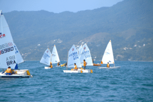 Atletas de Ilhabela participam da 5ª Etapa do Ranking COSP na Represa Guarapiranga, em São Paulo