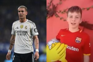 Franco Mastantuono, joia argentina do Real Madrid, tem passado ligado ao Barcelona, grande rival dos Blancos. Fã declarado de Lionel Messi, o meia-atacante de 1