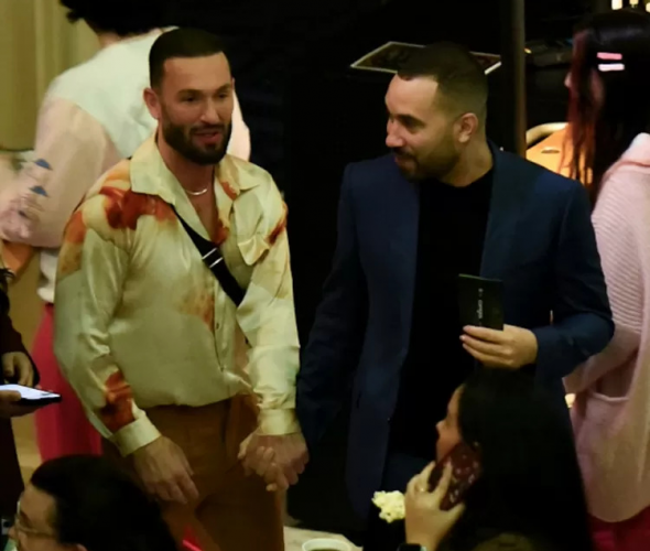 Gil do Vigor e Diego Hypólito são vistos de mãos dadas