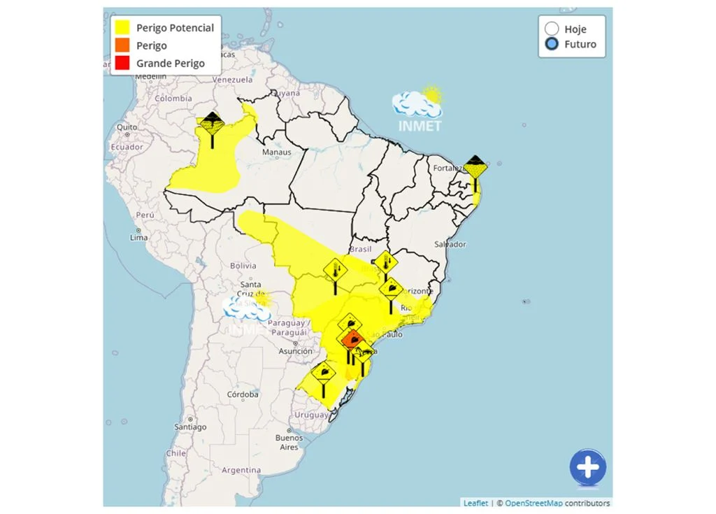 Previsão do tempo para o Dia dos Pais no Litoral de SP indica frio intenso, com alerta de queda de temperatura emitido pelo INMET. Saiba as mínimas e a sensação térmica.