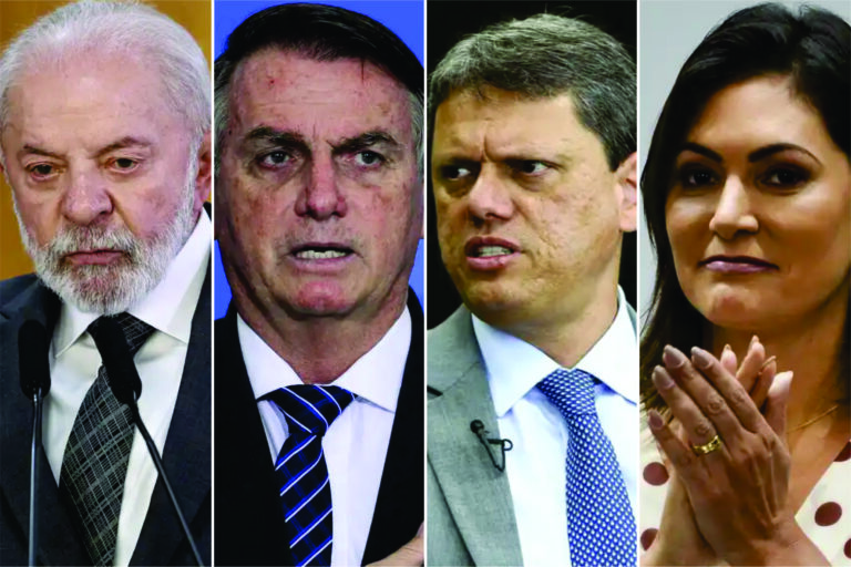 Tarcísio, Bolsonaro e Michelle são os nomes mais competitivos contra Lula em 2026, diz pesquisa