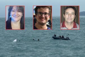 Marinha encontra lancha que naufragou com família no litoral de SP; VÍDEO