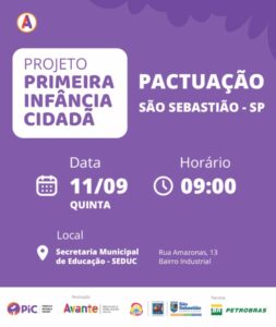 SÃO SEBASTIÃO DÁ MAIS UM PASSO PARA A GARANTIA DE DIREITOS PARA A PRIMEIRA INFÂNCIA