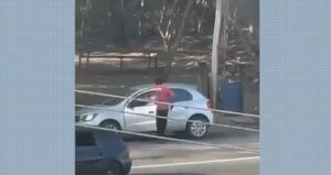 VÍDEO mostra ação de preso suspeito de matar mulher e incendiar trailer em Jacareí