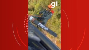 VÍDEO mostra resgate aéreo de mulher que sofreu acidente em cachoeira de Ilhabela